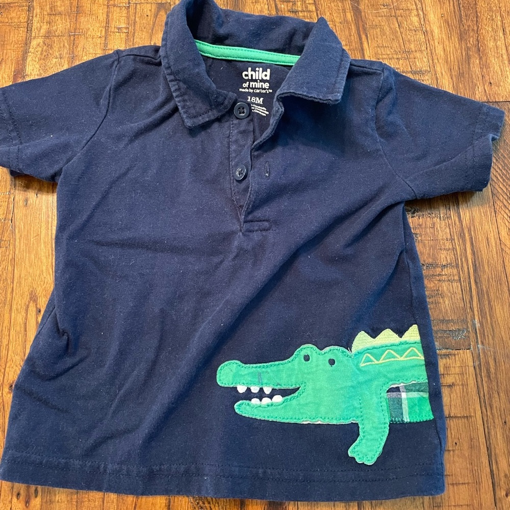 Toddler boy collared shirt